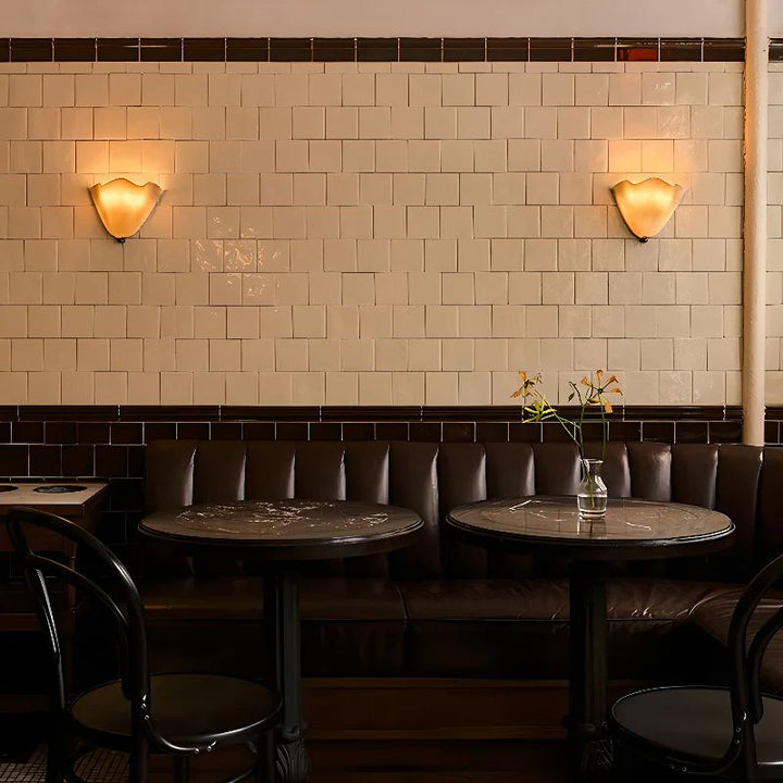 Vintage Stained Shell Inspired LED Wall Light