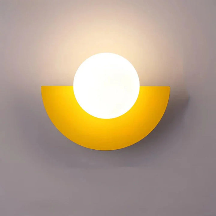 Sleek Minimalist Scandinavian Round LED Wall Light