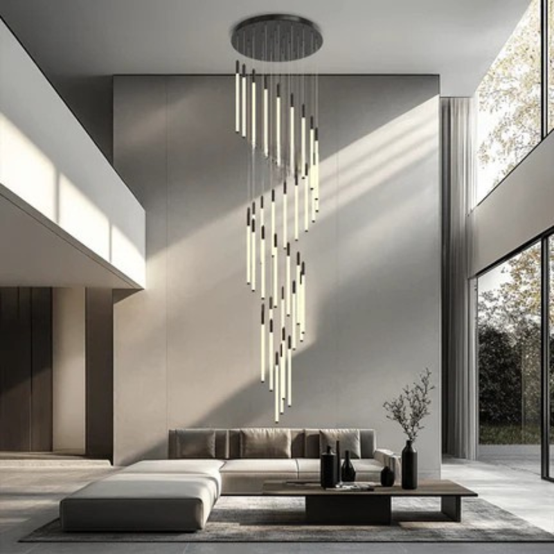 Contemporary Rainfall Inspired Multiple Lights Chandelier