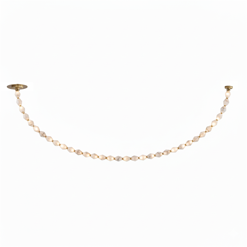 Art Deco Necklace-Inspired LED Chandelier