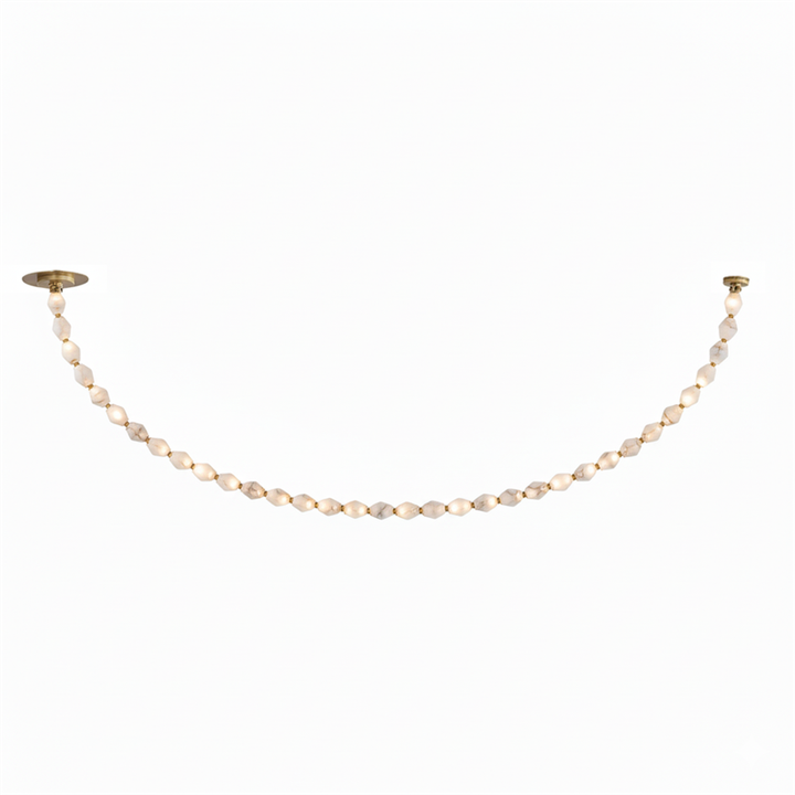 Art Deco Necklace-Inspired LED Chandelier