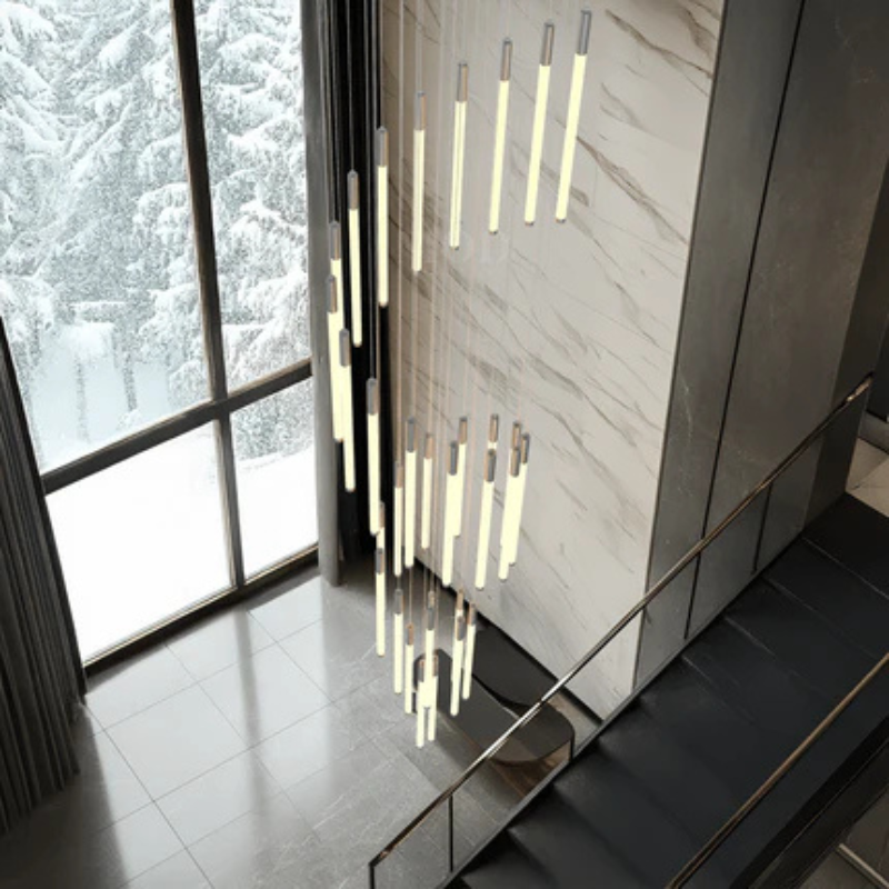 Contemporary Rainfall Inspired Multiple Lights Chandelier