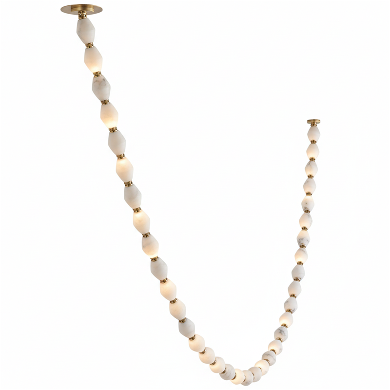 Art Deco Necklace-Inspired LED Chandelier