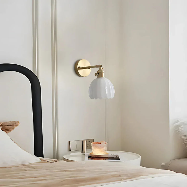 Antique Traditional Petal Style Wall Light