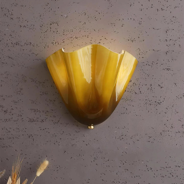 Vintage Stained Shell Inspired LED Wall Light