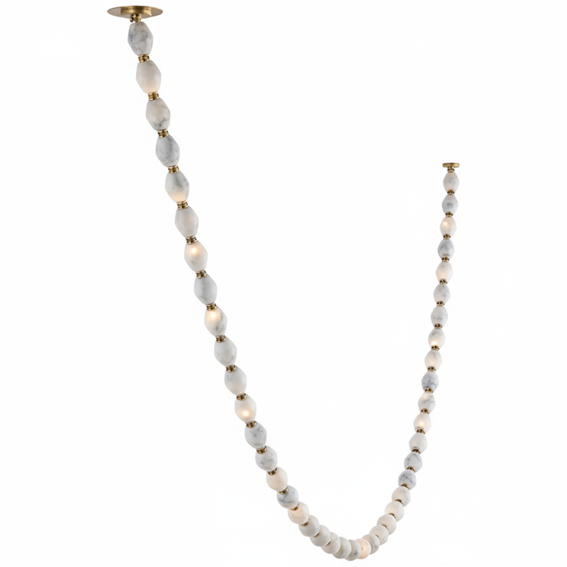 Art Deco Necklace-Inspired LED Chandelier