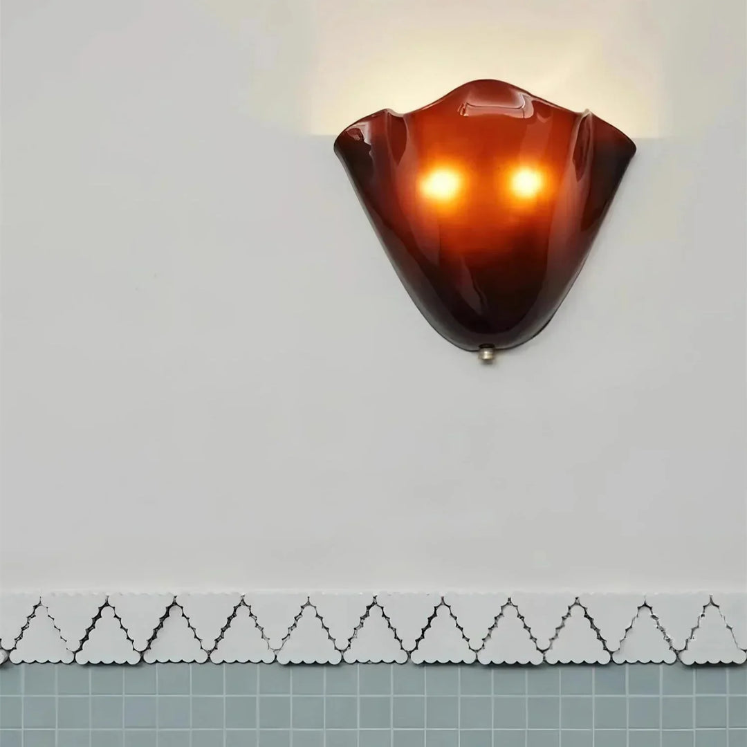 Vintage Stained Shell Inspired LED Wall Light