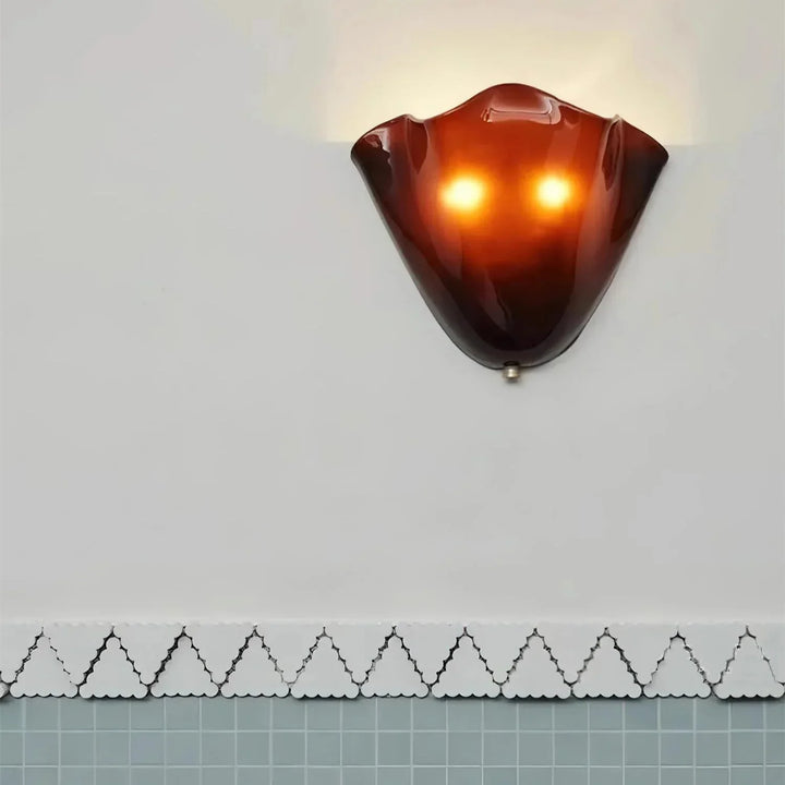 Vintage Stained Shell Inspired LED Wall Light
