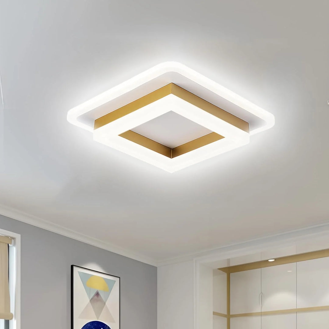 Scandinavian Square Flush Mount Ceiling Light