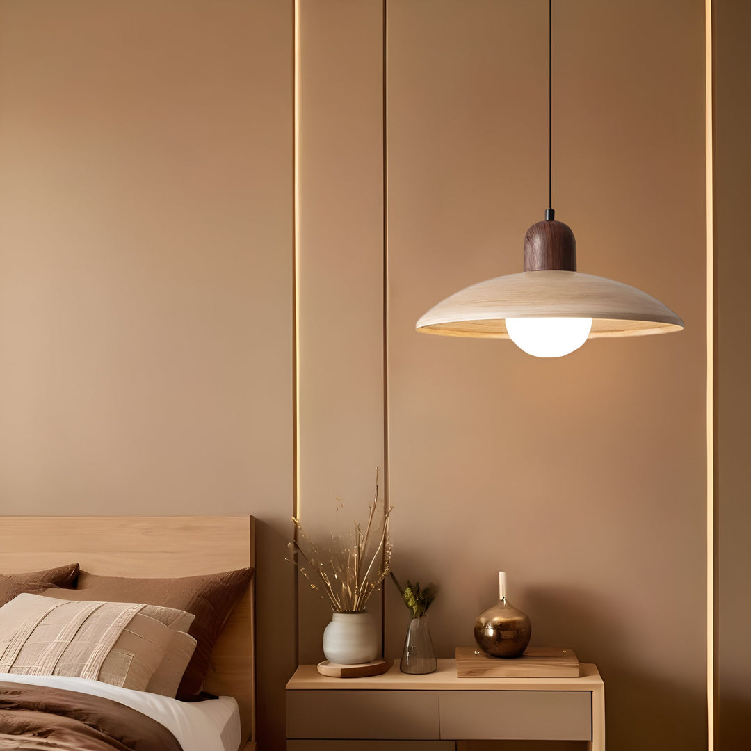Minimalist Japanese-Inspired Wabi-Sabi Pendant Light