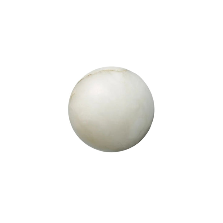 Japandi Marble LED Orb Wall Sconce