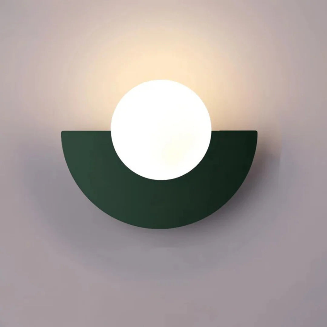 Sleek Minimalist Scandinavian Round LED Wall Light