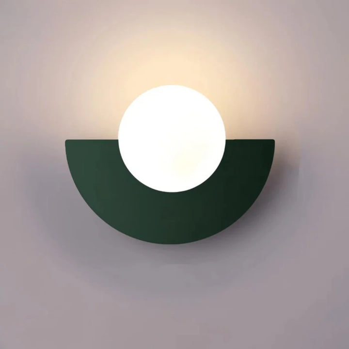 Sleek Minimalist Scandinavian Round LED Wall Light