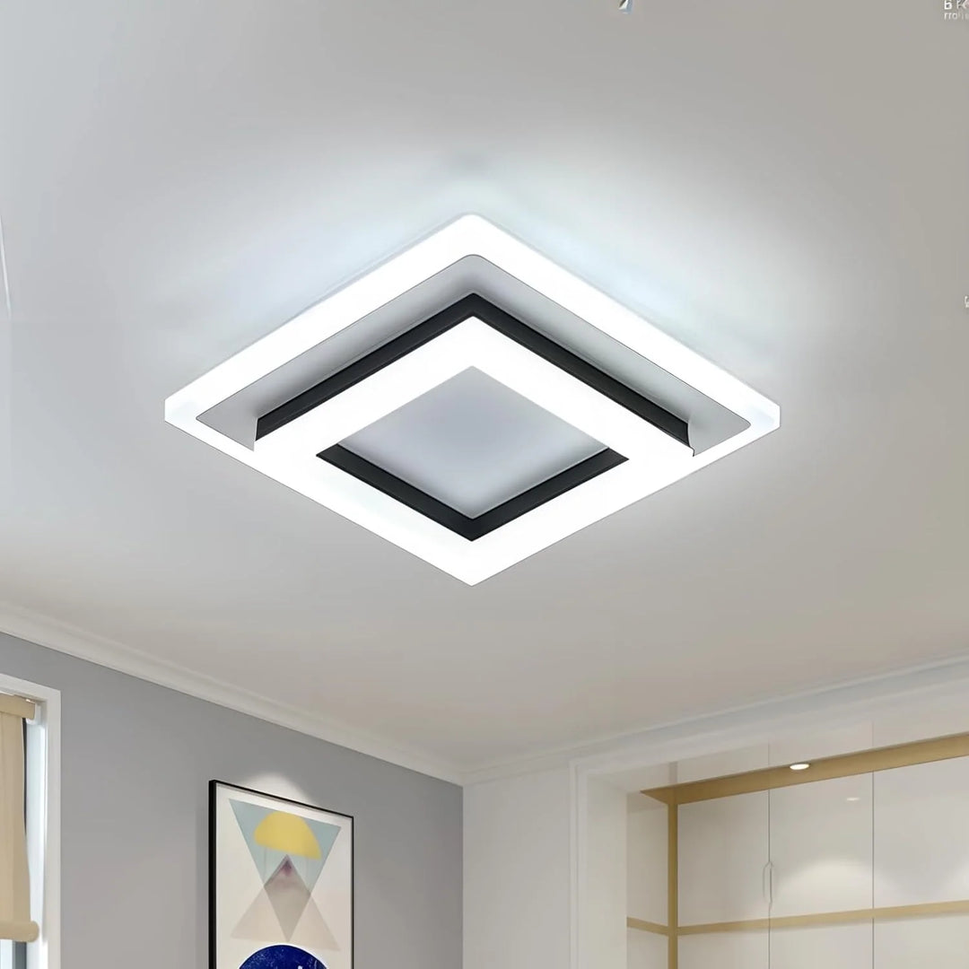 Scandinavian Square Flush Mount Ceiling Light