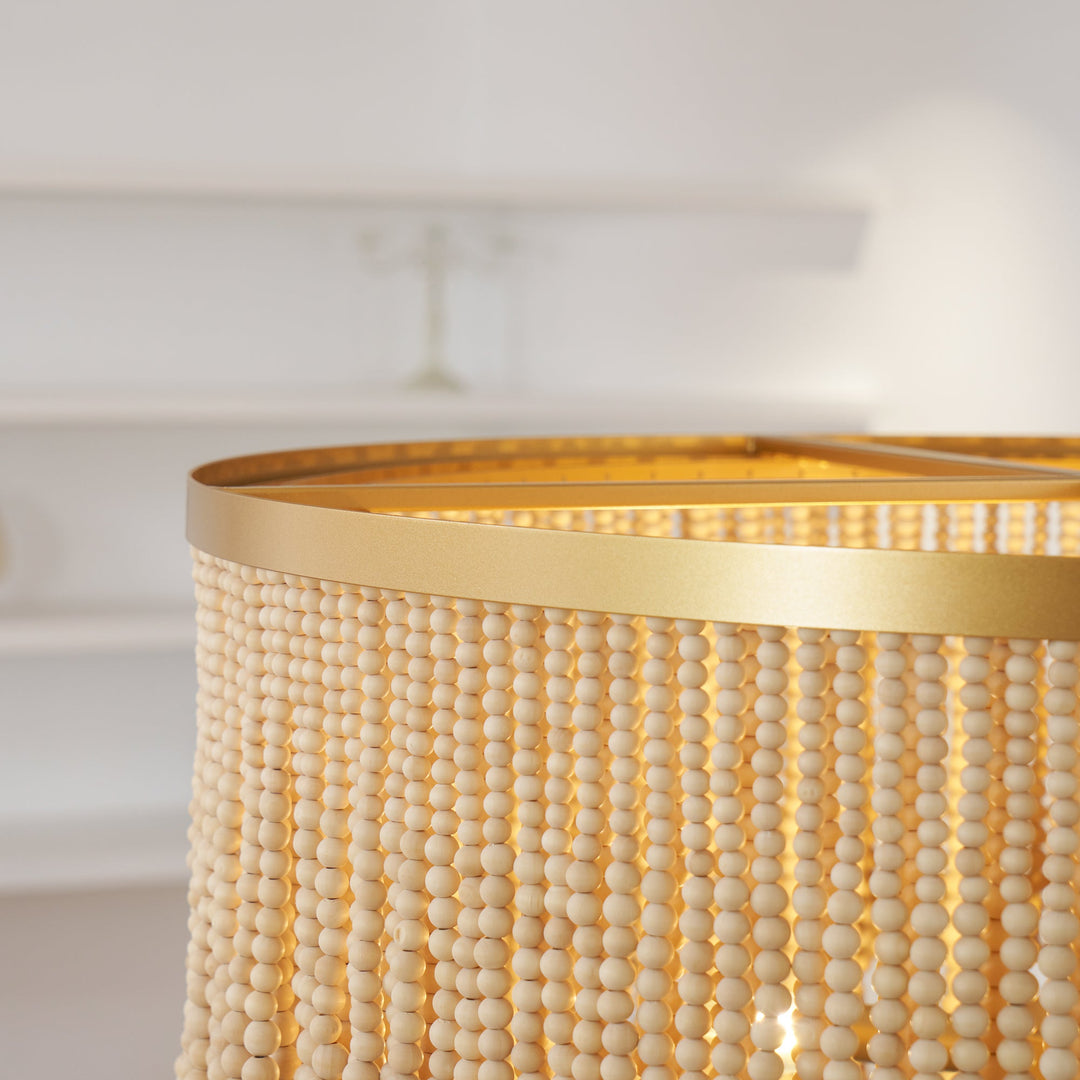 Maximalist Layered Hollywood Regency Style Chandelier