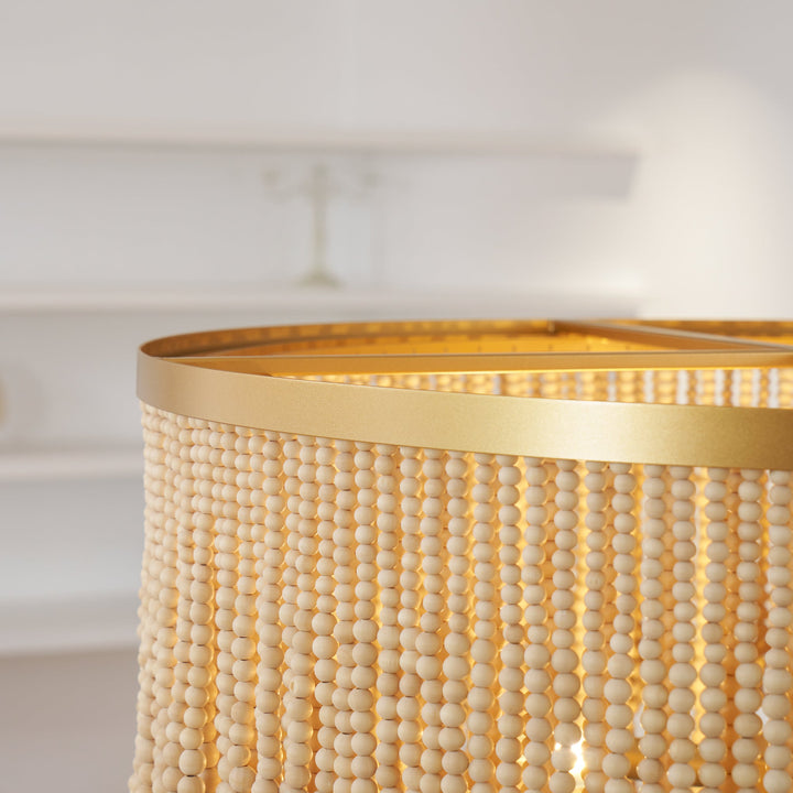 Maximalist Layered Hollywood Regency Style Chandelier