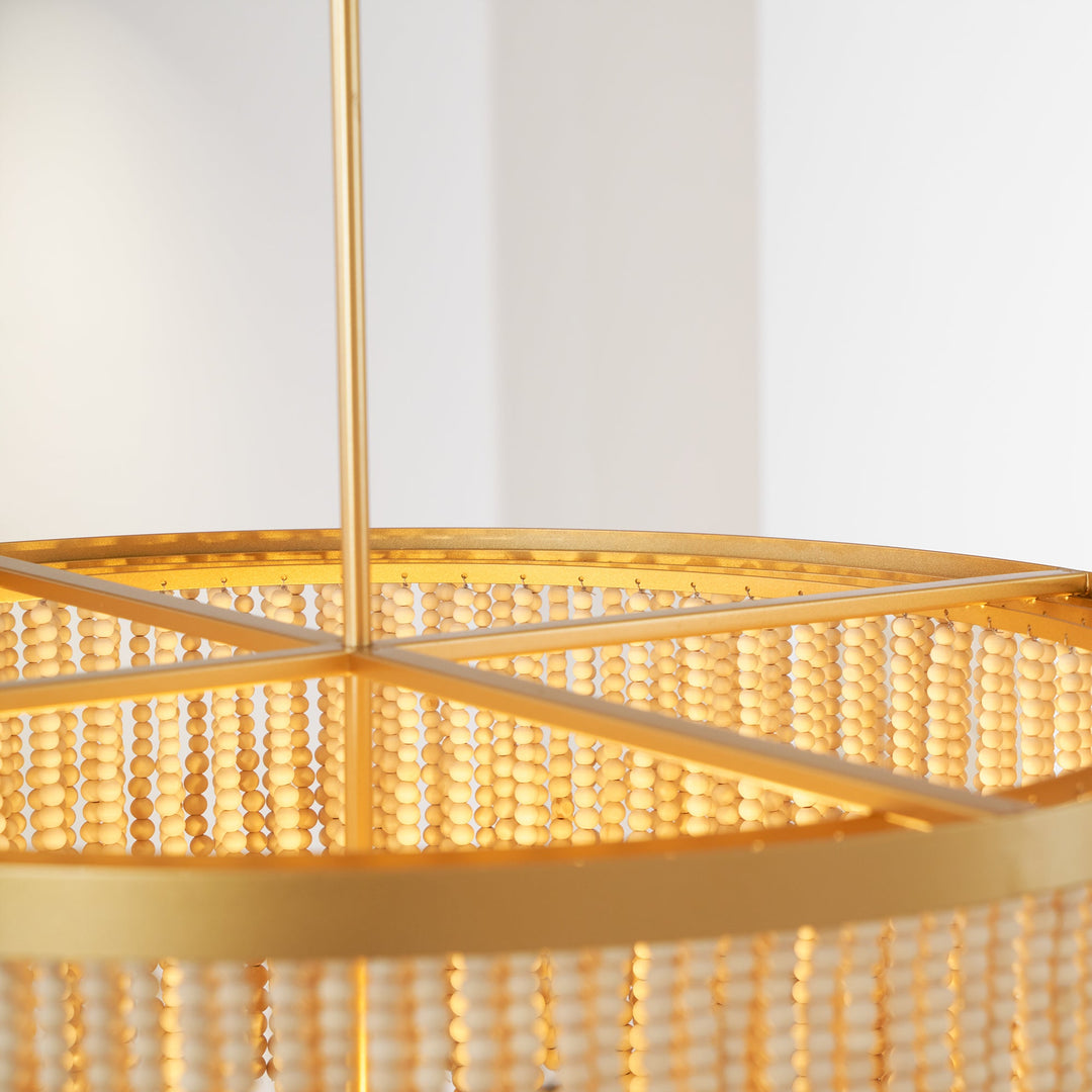 Maximalist Layered Hollywood Regency Style Chandelier