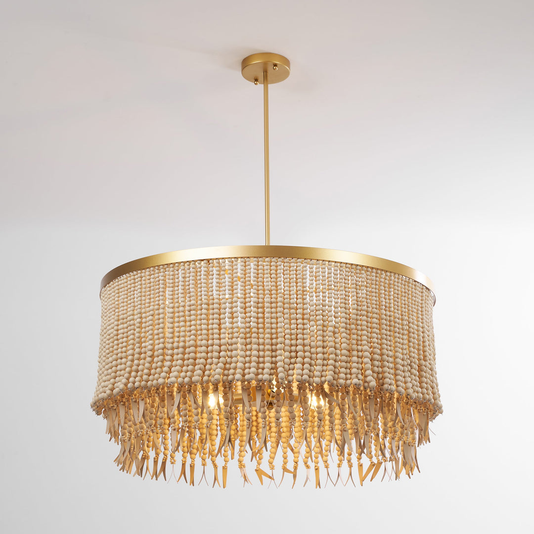 Maximalist Layered Hollywood Regency Style Chandelier