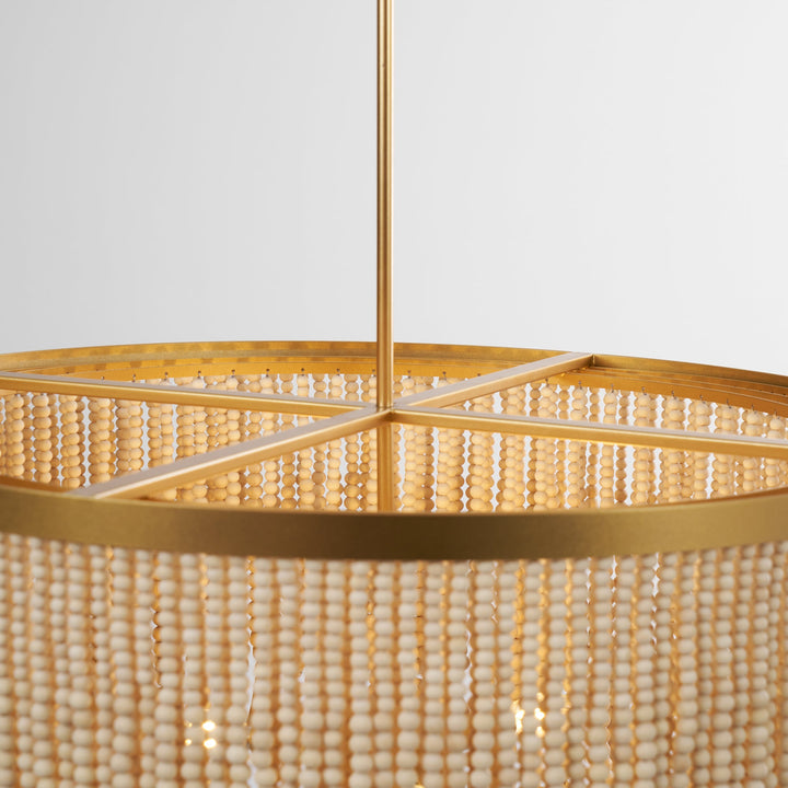 Maximalist Layered Hollywood Regency Style Chandelier