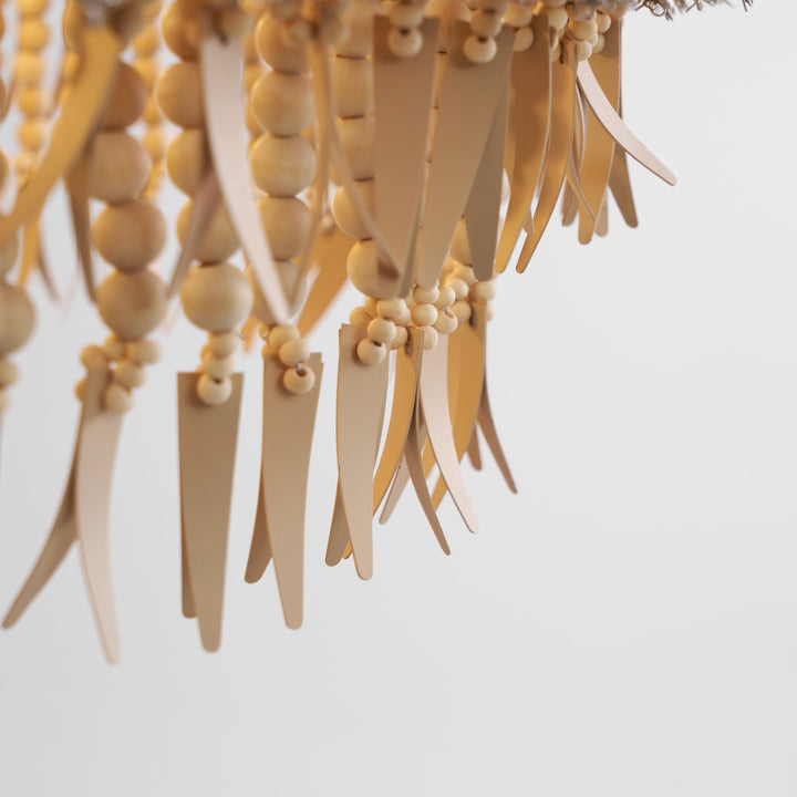 Maximalist Layered Hollywood Regency Style Chandelier