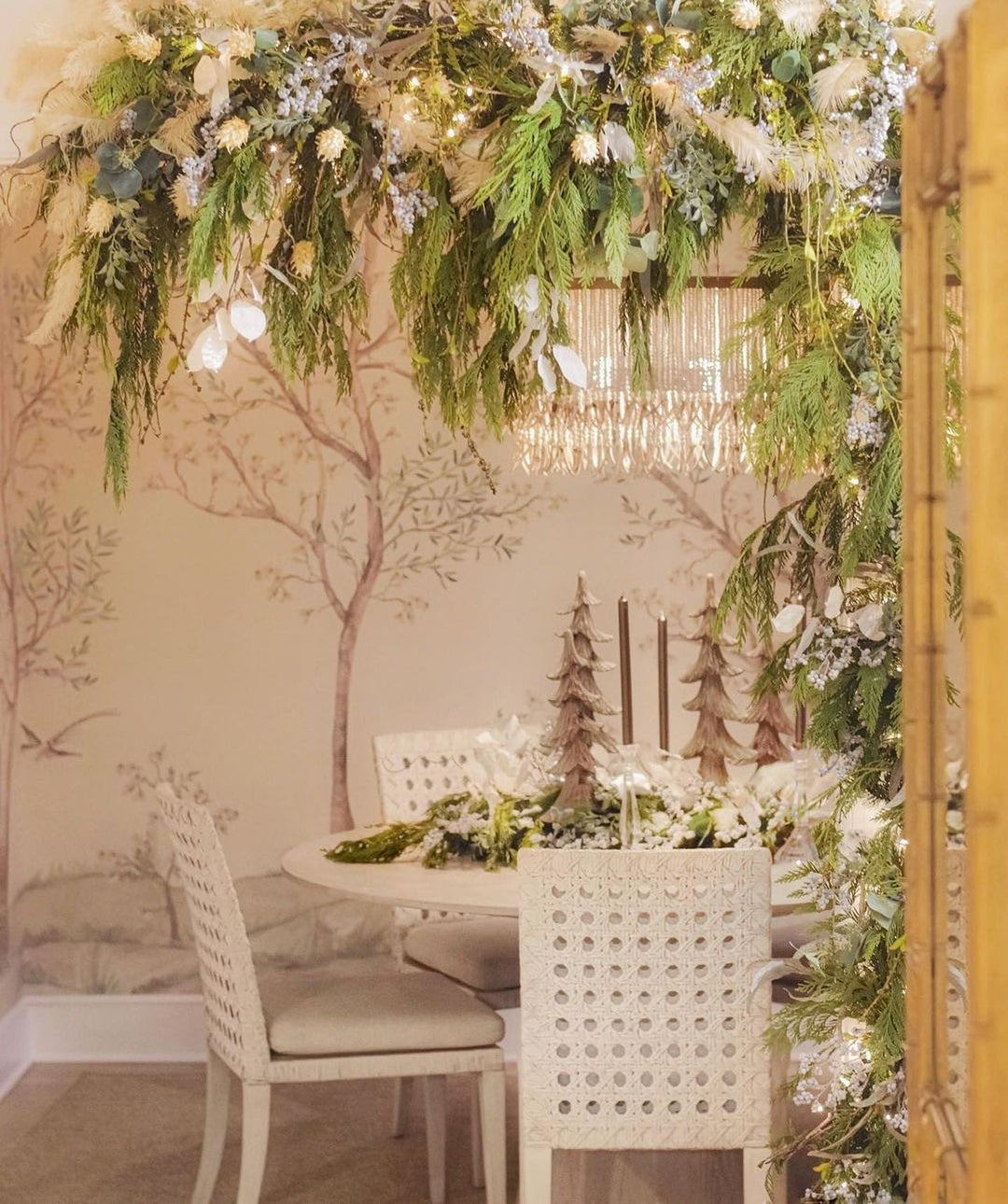 Maximalist Layered Hollywood Regency Style Chandelier