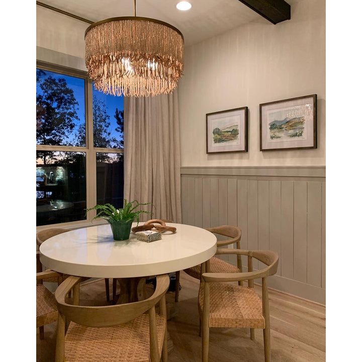 Maximalist Layered Hollywood Regency Style Chandelier