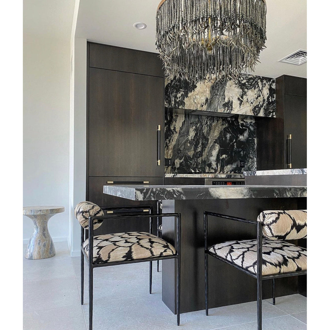 Maximalist Layered Hollywood Regency Style Chandelier