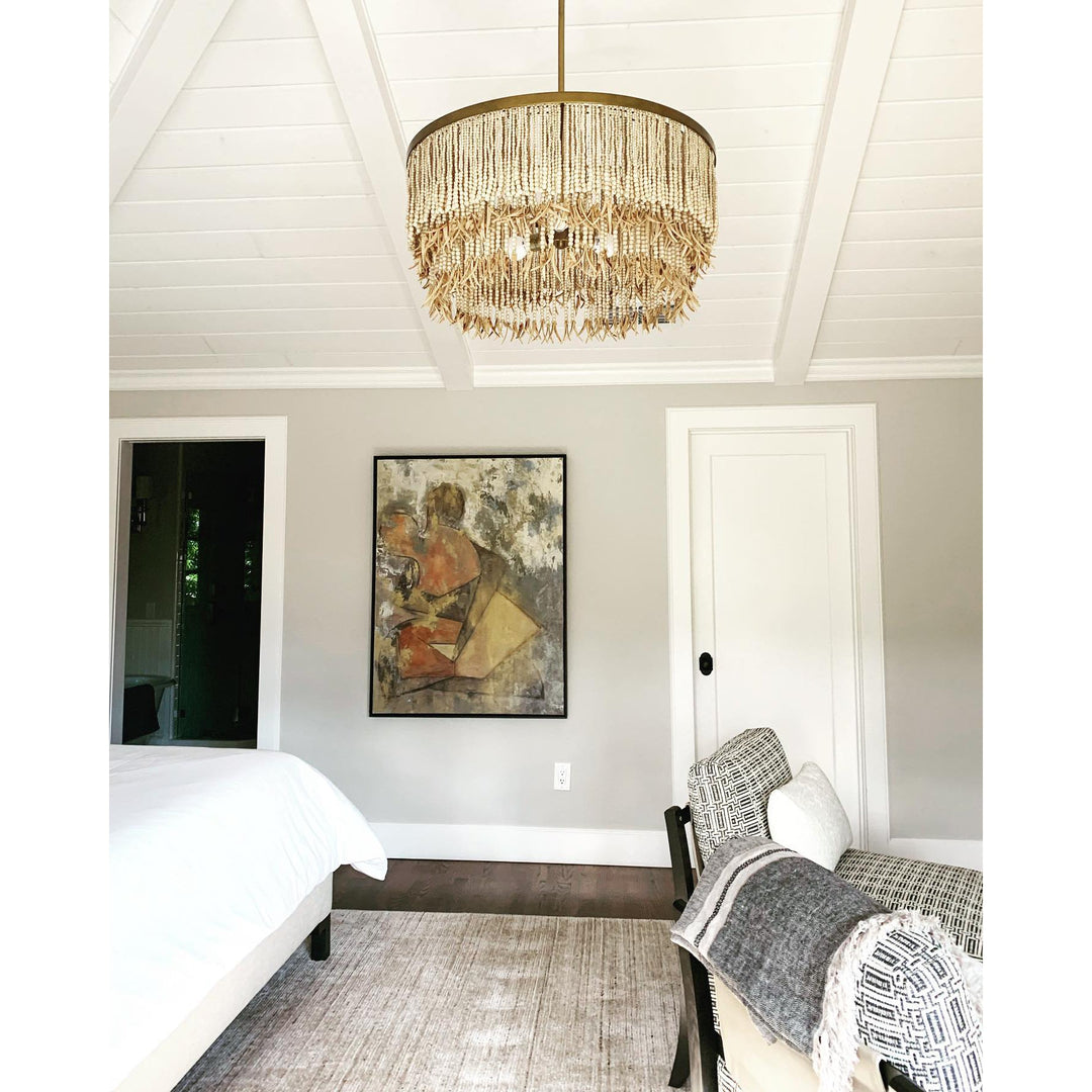 Maximalist Layered Hollywood Regency Style Chandelier