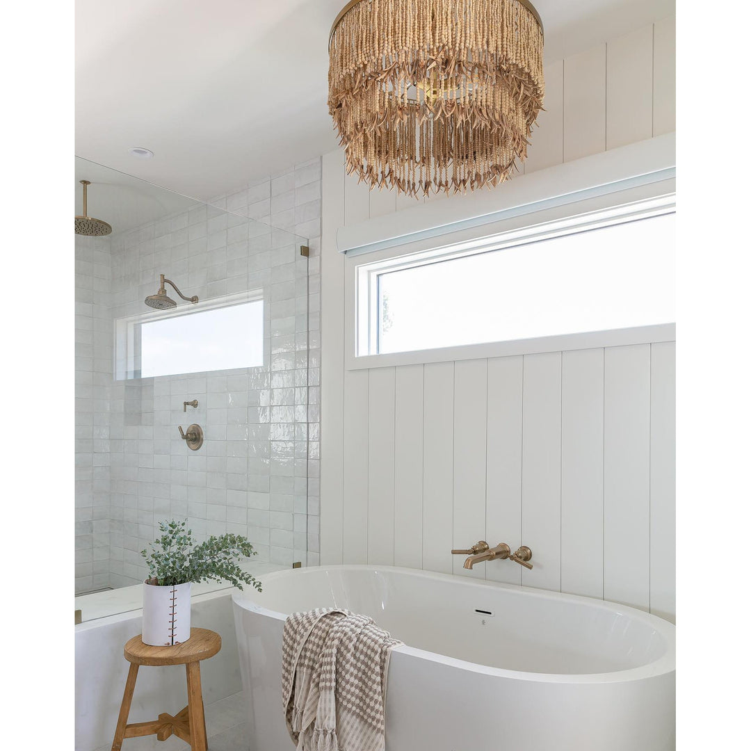 Maximalist Layered Hollywood Regency Style Chandelier