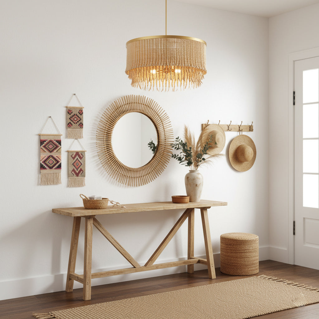 Maximalist Layered Hollywood Regency Style Chandelier