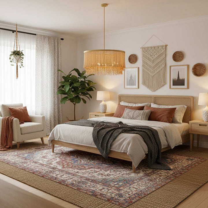 Maximalist Layered Hollywood Regency Style Chandelier