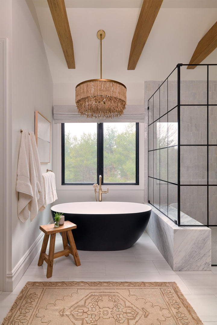 Maximalist Layered Hollywood Regency Style Chandelier