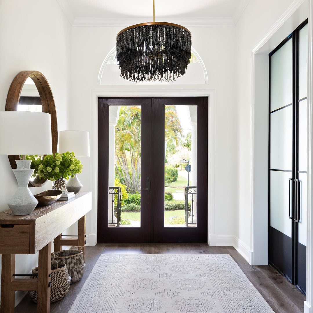 Maximalist Layered Hollywood Regency Style Chandelier