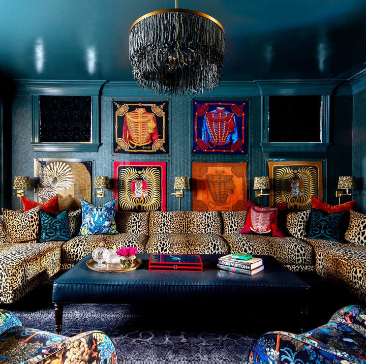 Maximalist Layered Hollywood Regency Style Chandelier