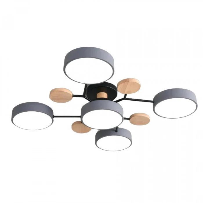 Minimalist Multiple Heads LED Scandinavian Ceiling Light