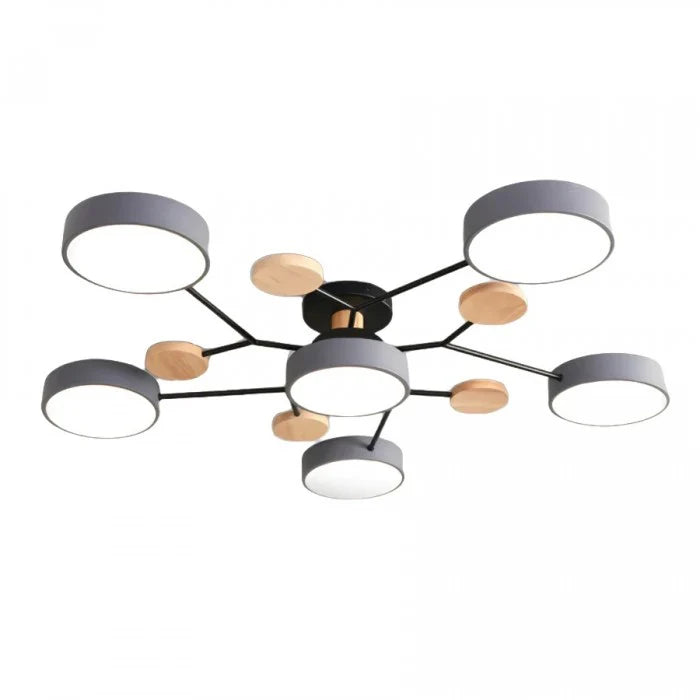 Minimalist Multiple Heads LED Scandinavian Ceiling Light