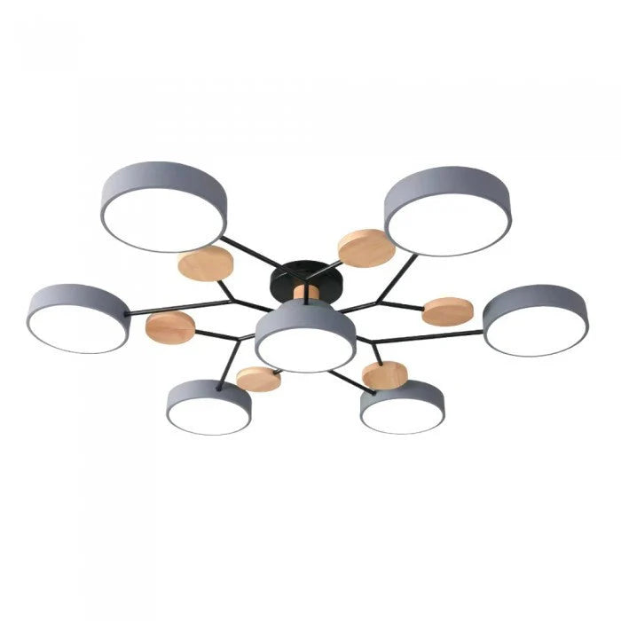 Minimalist Multiple Heads LED Scandinavian Ceiling Light