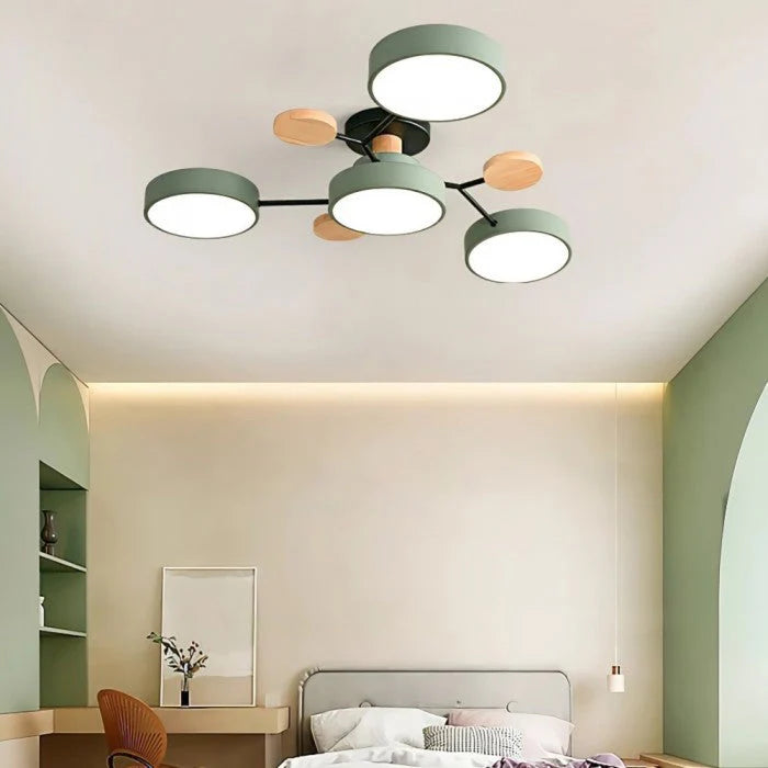 Minimalist Multiple Heads LED Scandinavian Ceiling Light
