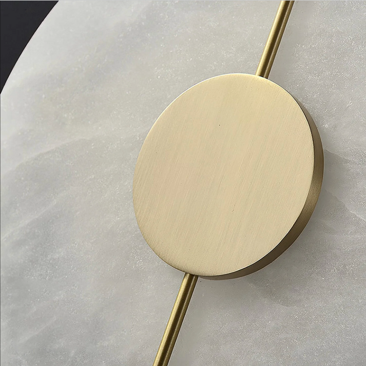 Nordic Modern 1-Light LED Marble Round Wall Sconce