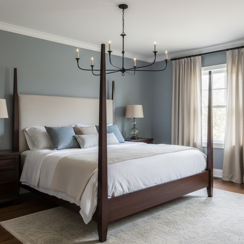 Multiple Arm Candle Inspired Transitional Chandelier