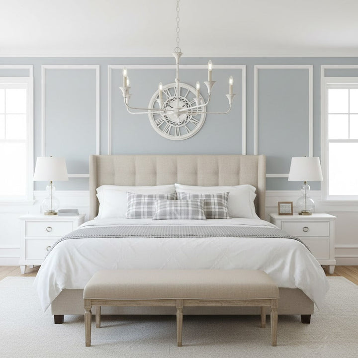 Multiple Arm Candle Inspired Transitional Chandelier