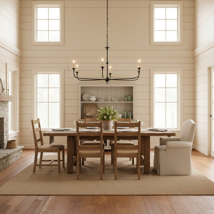 Multiple Arm Candle Inspired Transitional Chandelier