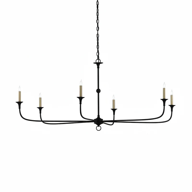 Multiple Arm Candle Inspired Transitional Chandelier