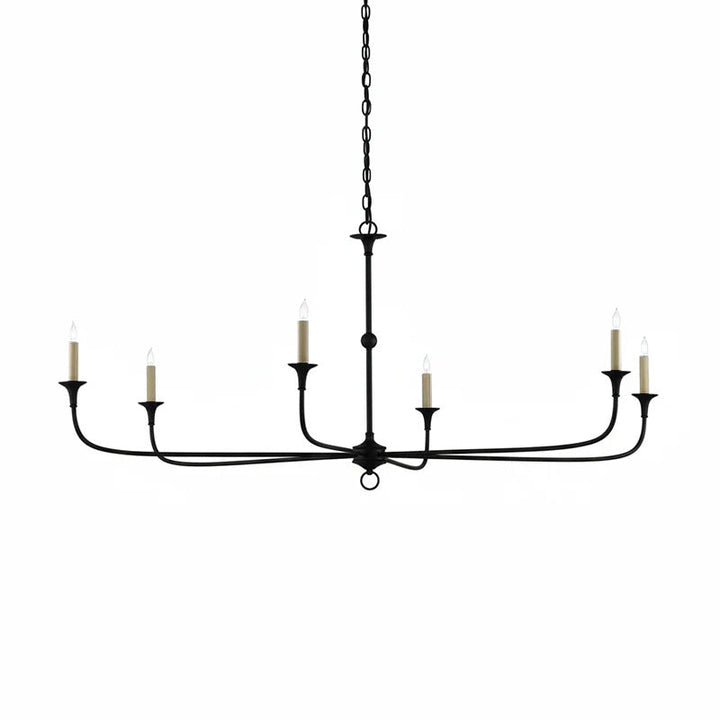Multiple Arm Candle Inspired Transitional Chandelier
