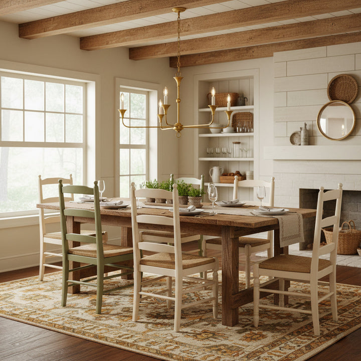 Multiple Arm Candle Inspired Transitional Chandelier