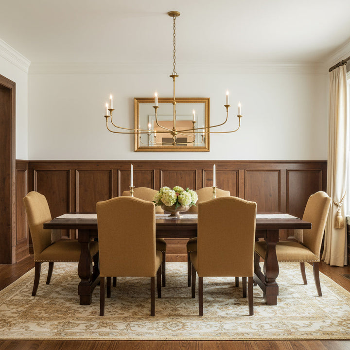 Multiple Arm Candle Inspired Transitional Chandelier