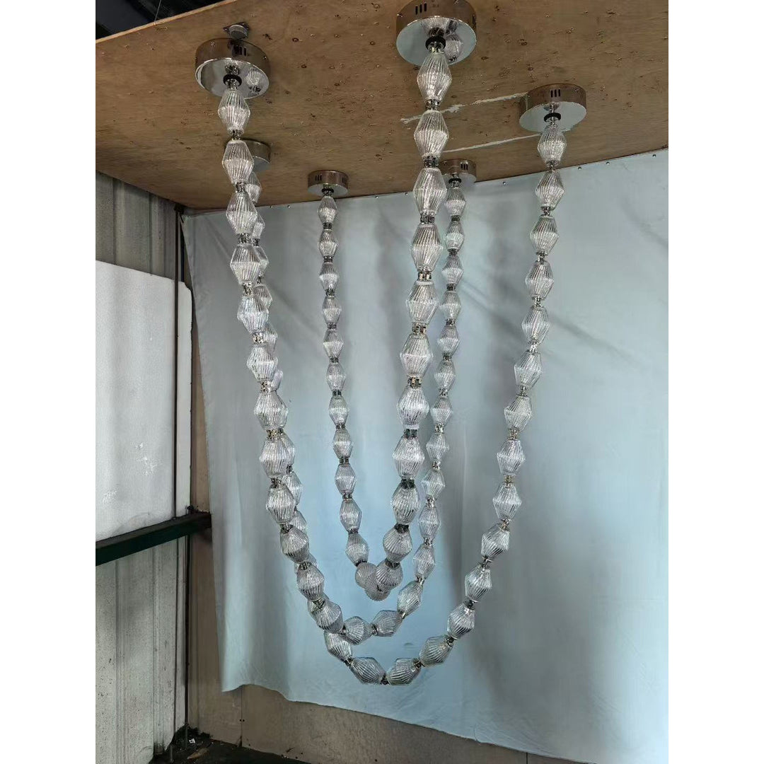 Art Deco Necklace-Inspired LED Chandelier