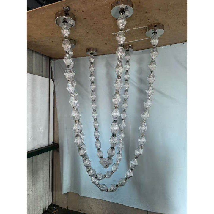 Art Deco Necklace-Inspired LED Chandelier