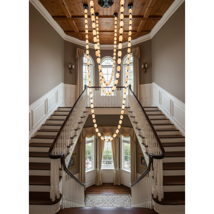 Art Deco Necklace-Inspired LED Chandelier