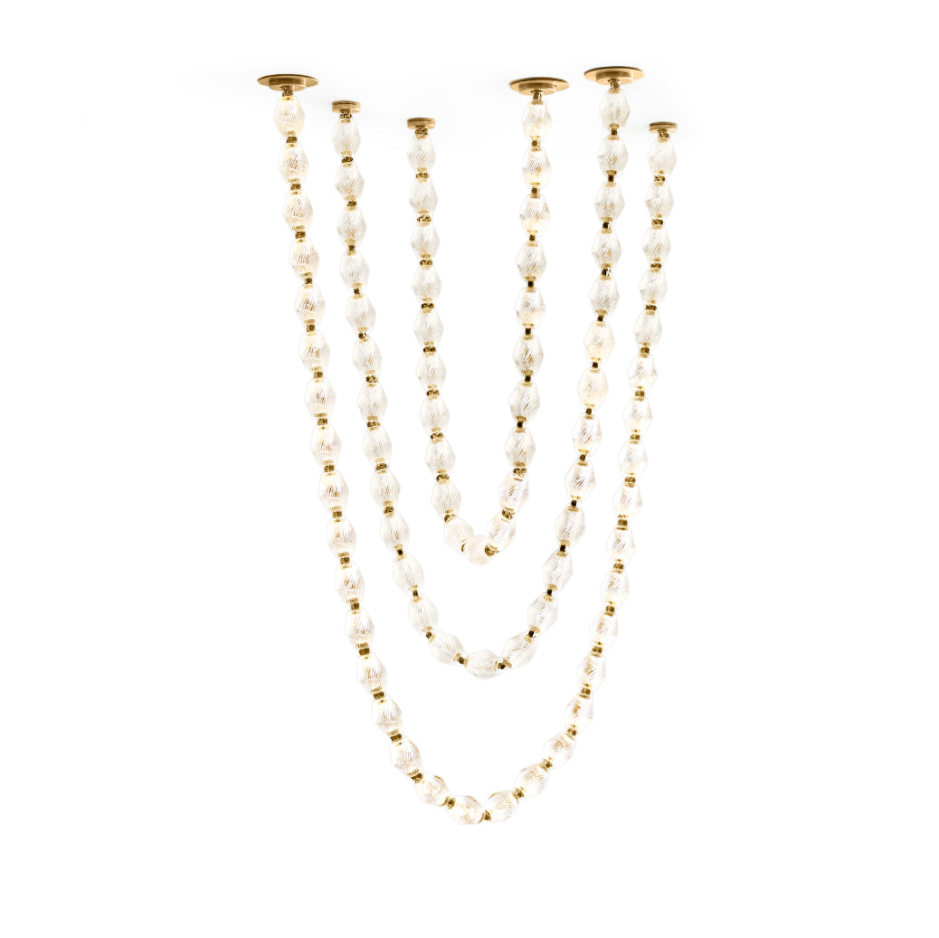 Art Deco Necklace-Inspired LED Chandelier